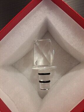 NIB Flawless BACCARAT France LOUXOR TIP TOP Crystal Wine Bottle Stopper